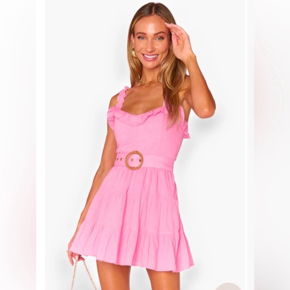 NWT Show Me Your Mumu Jolene Mini Dress - Pink lemonade XS